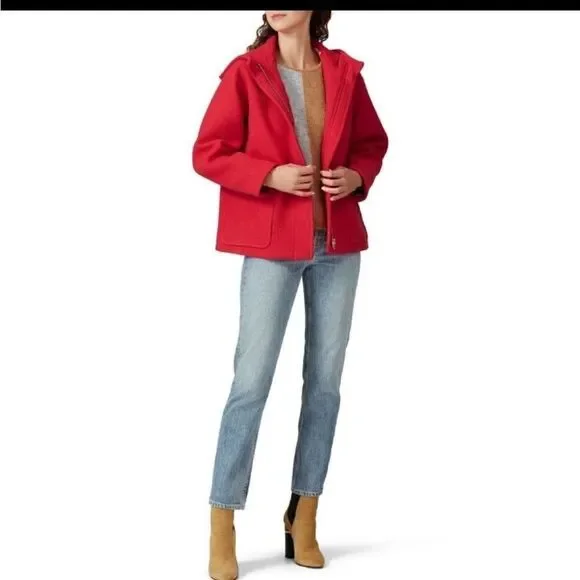 J CREW Stadium Coat Nelli Gori Italian Stadium Cloth Wool Blend